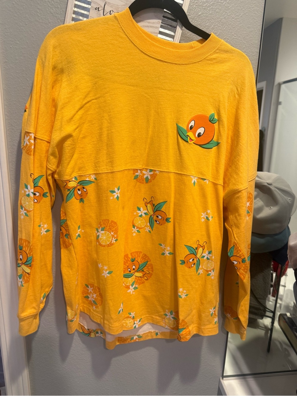 Disney Spirit Jersey, Orange Florida Bird Yellow/orange  Graphic Long-Sleeve Tee